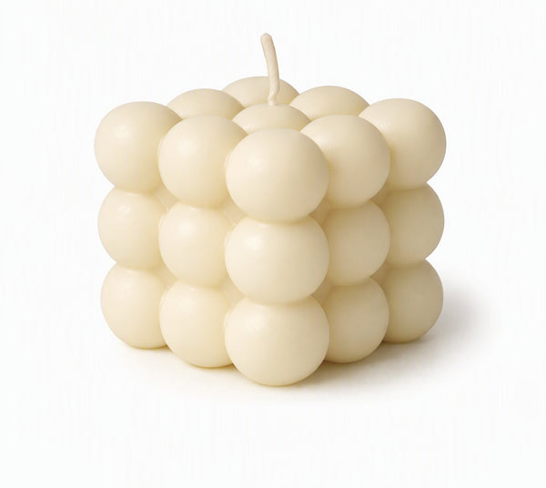 Bubble Cube Soy Wax Candle – Handmade Decorative Scented Candle